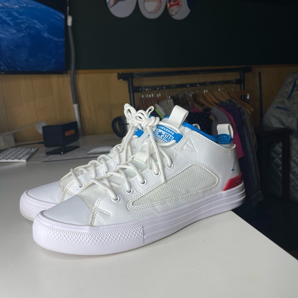 Converse Chuck Taylor All Star Ultra low-top sneaker white enamel red imperial